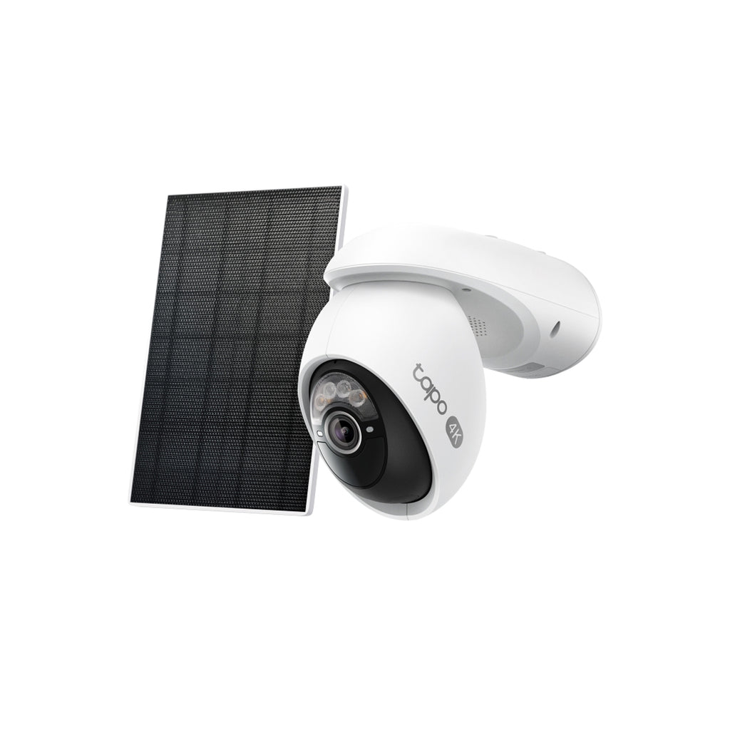Tapo C660 KIT Solar-Powered Pan/Tilt Security Camera – 4K Wi-Fi Outdoor Smart Camera with AI Tracking & Solar Charging
