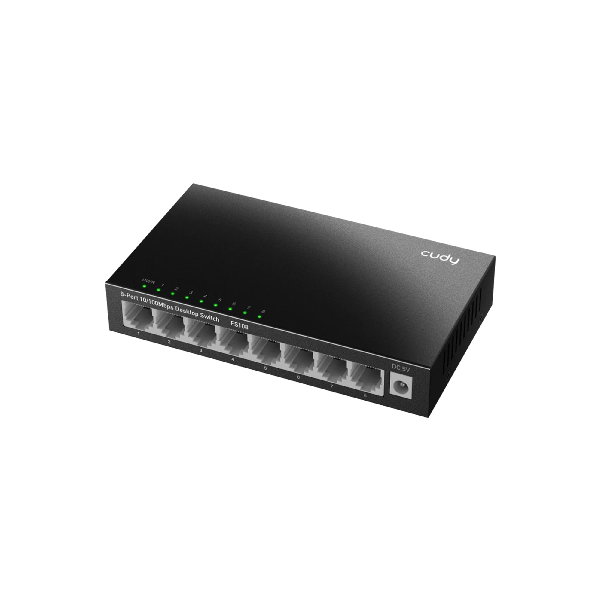 CUDY FS108 8-Port 10/100 Mbps Desktop Switch – Fast Ethernet Plug & Play LAN Switch for Basic Home & Office Network Expansion