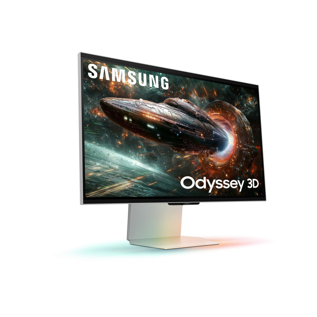 Samsung Odyssey 3D G90XF 27-Inch 4K IPS 165Hz HDR10+ Gaming Monitor 1ms G-Sync Compatible FreeSync Premium Spatial Gaming Display Mercury Silver