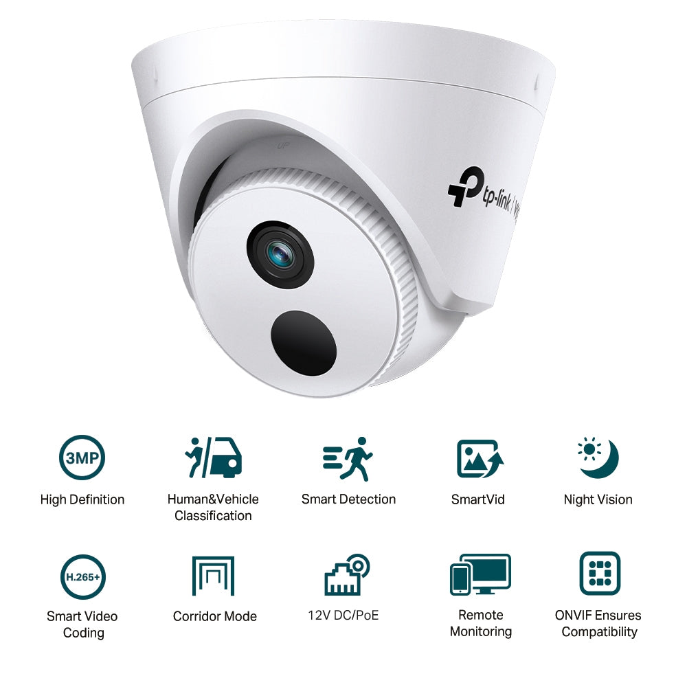 TP-Link VIGI C430I 3MP IR Turret Network Camera