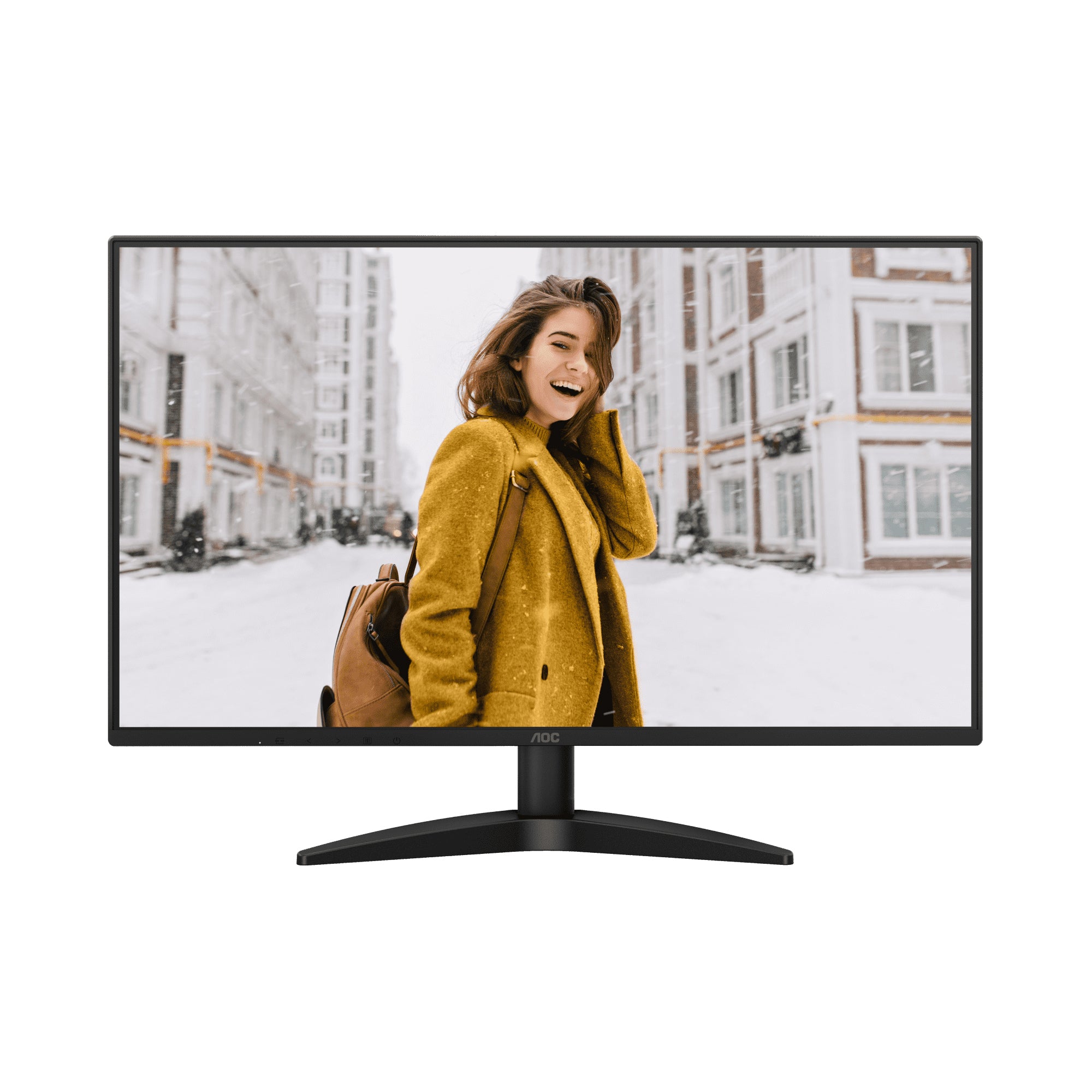 AOC 27B36H 27-Inch 100Hz IPS Full HD Monitor Frameless Adaptive Sync Display for Office & Entertainment
