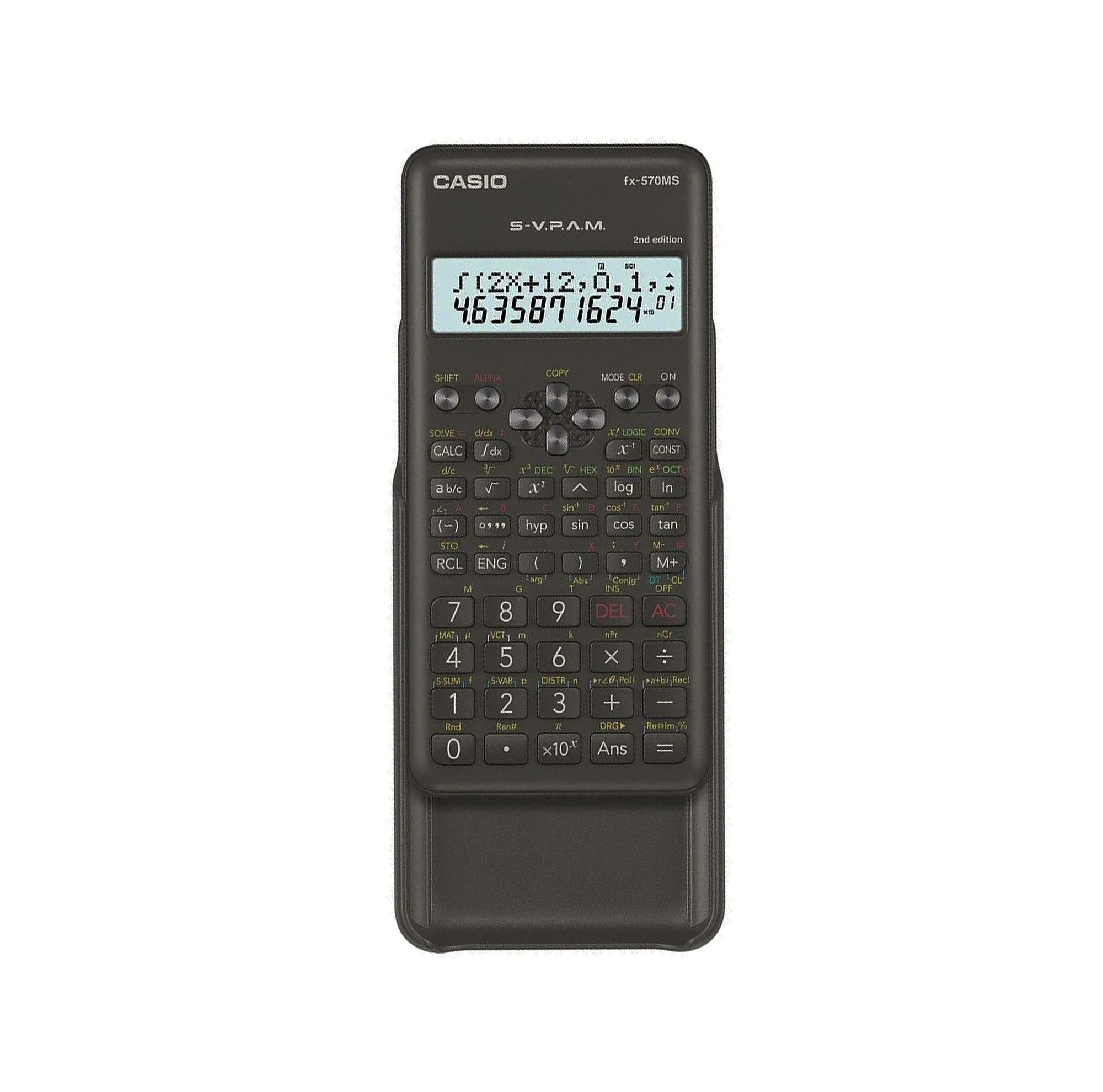 Casio fx-570MS-2 Scientific Calculator 401 Functions 2-Line Display Matrix Vector SOLVE