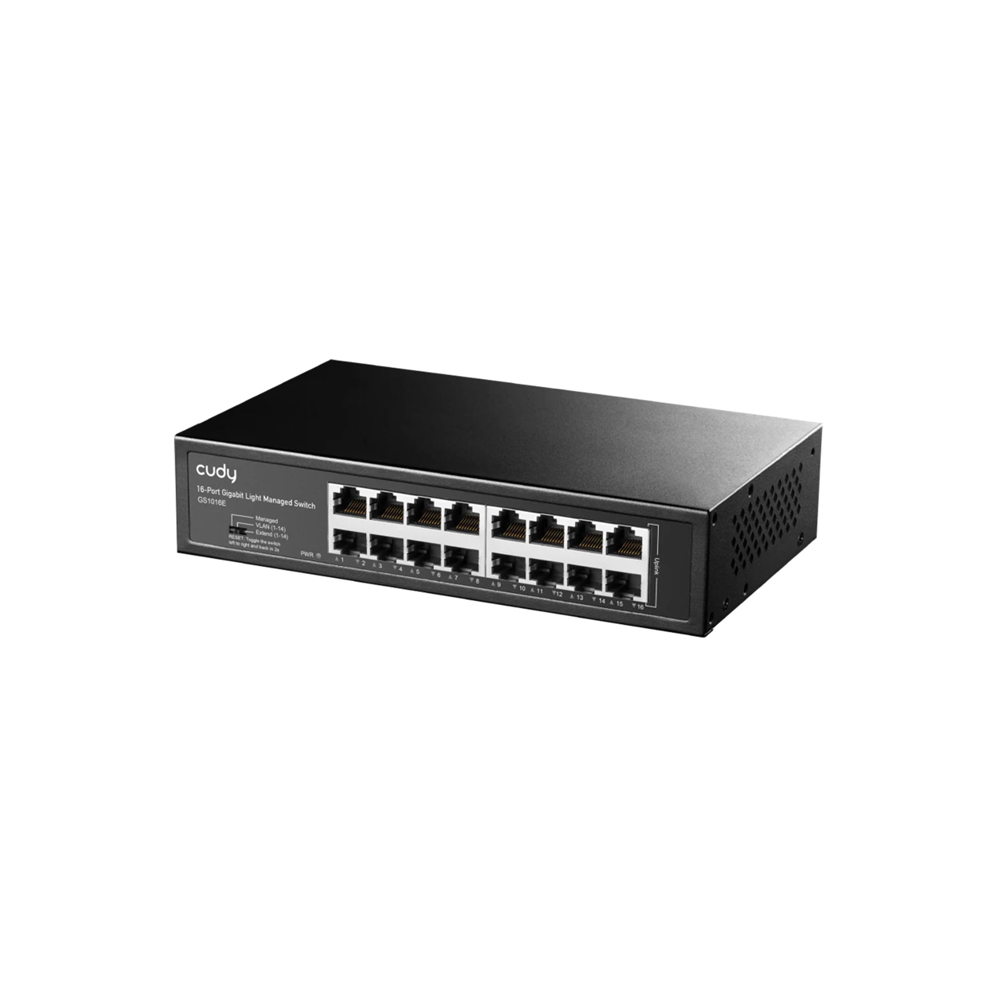 CUDY GS1016E 16-Port Gigabit Easy-Managed Switch – Smart Managed Rackmount LAN Switch with VLAN, QoS & Enterprise Networking Features