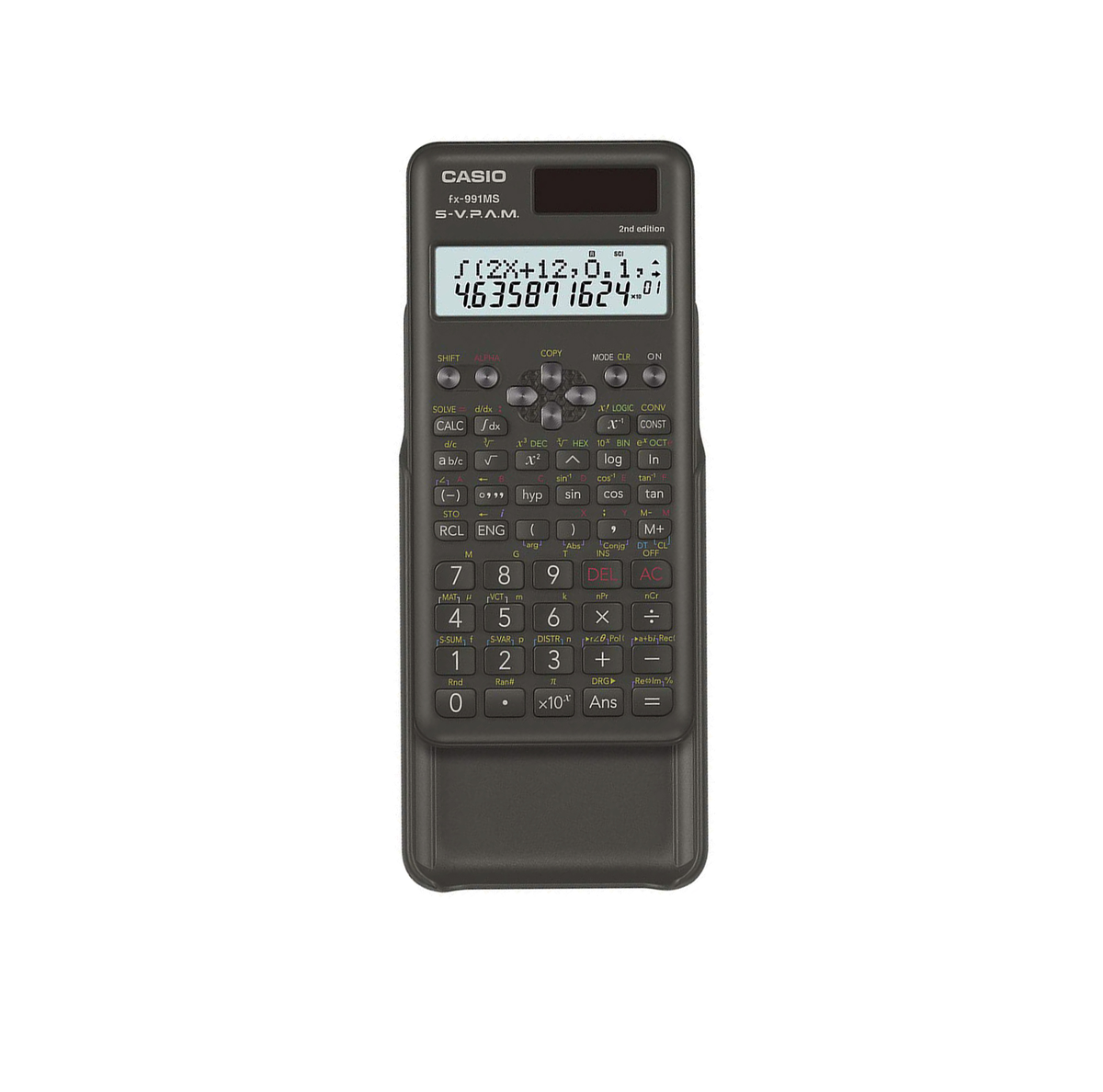 Casio fx-991MS-2 Scientific Calculator 401 Functions 2-Line Display Matrix Vector Solar & Battery