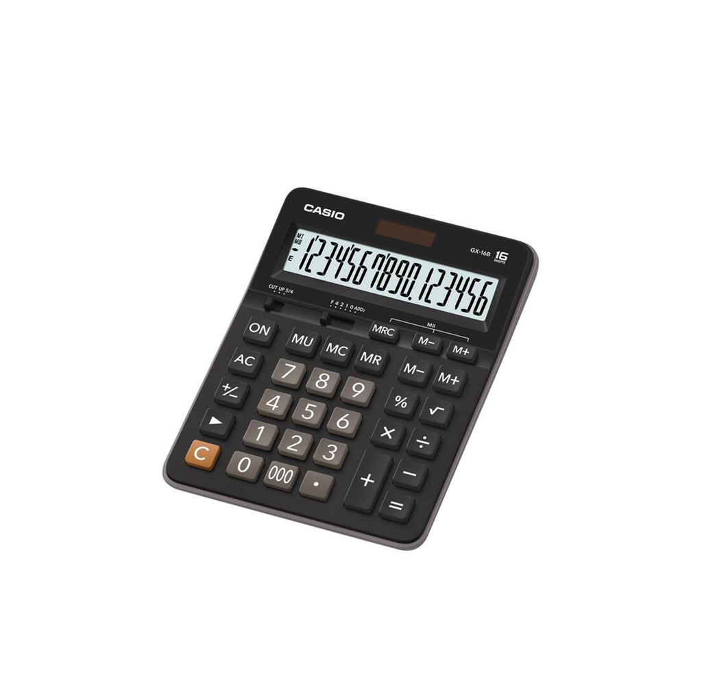 Casio GX-16B 16-Digit Desktop Calculator Solar & Battery Extra Large Display