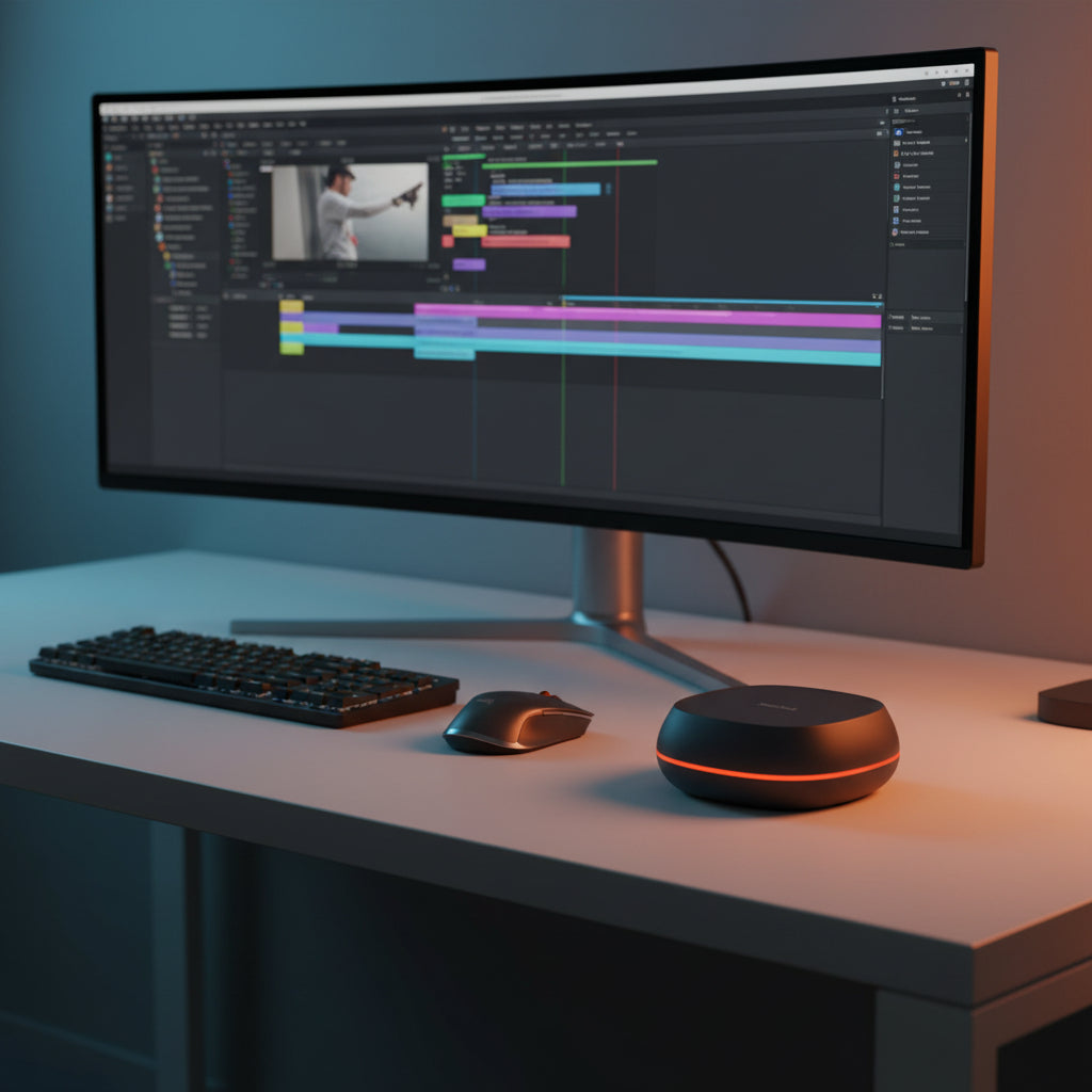 SanDisk Desk Drive external SSD on modern desktop workspace.

4TB