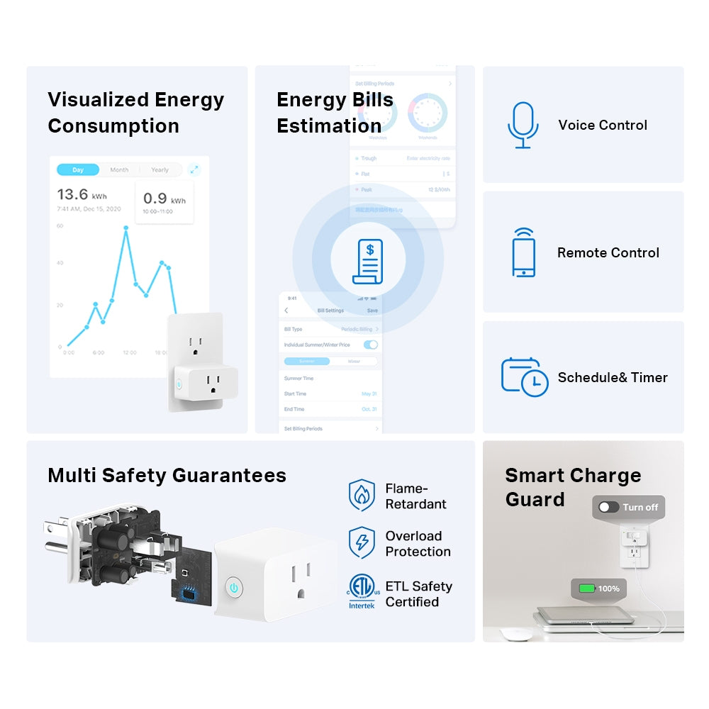 Tapo P110M Mini Smart Wi-Fi Plug – Energy Monitoring Smart Socket with App & Voice Control