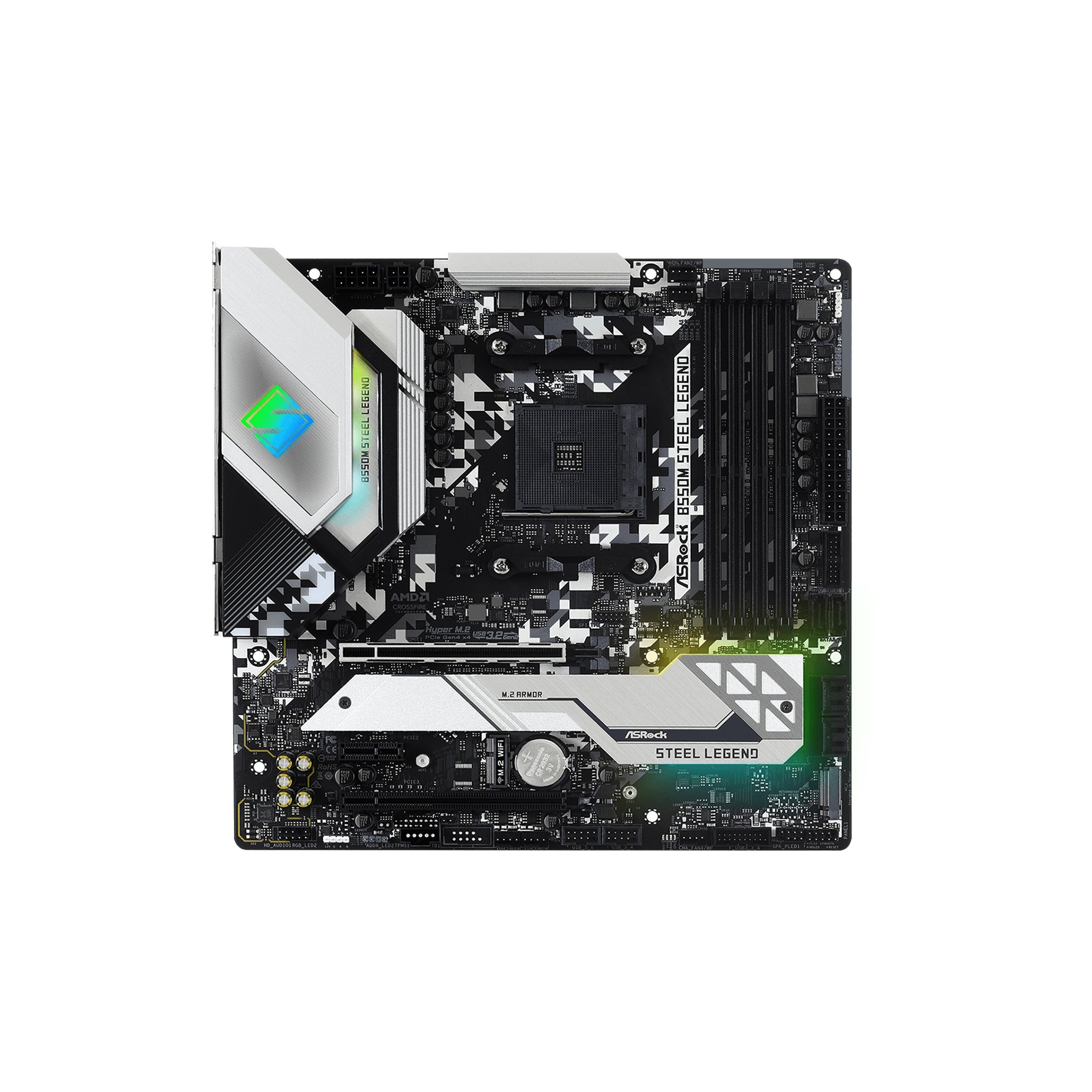 ATX Micro LEGEND STEEL B550M ASRock 新品未開封 LEGEND STEEL B550M Motherboard Newegg.com - マザーボード