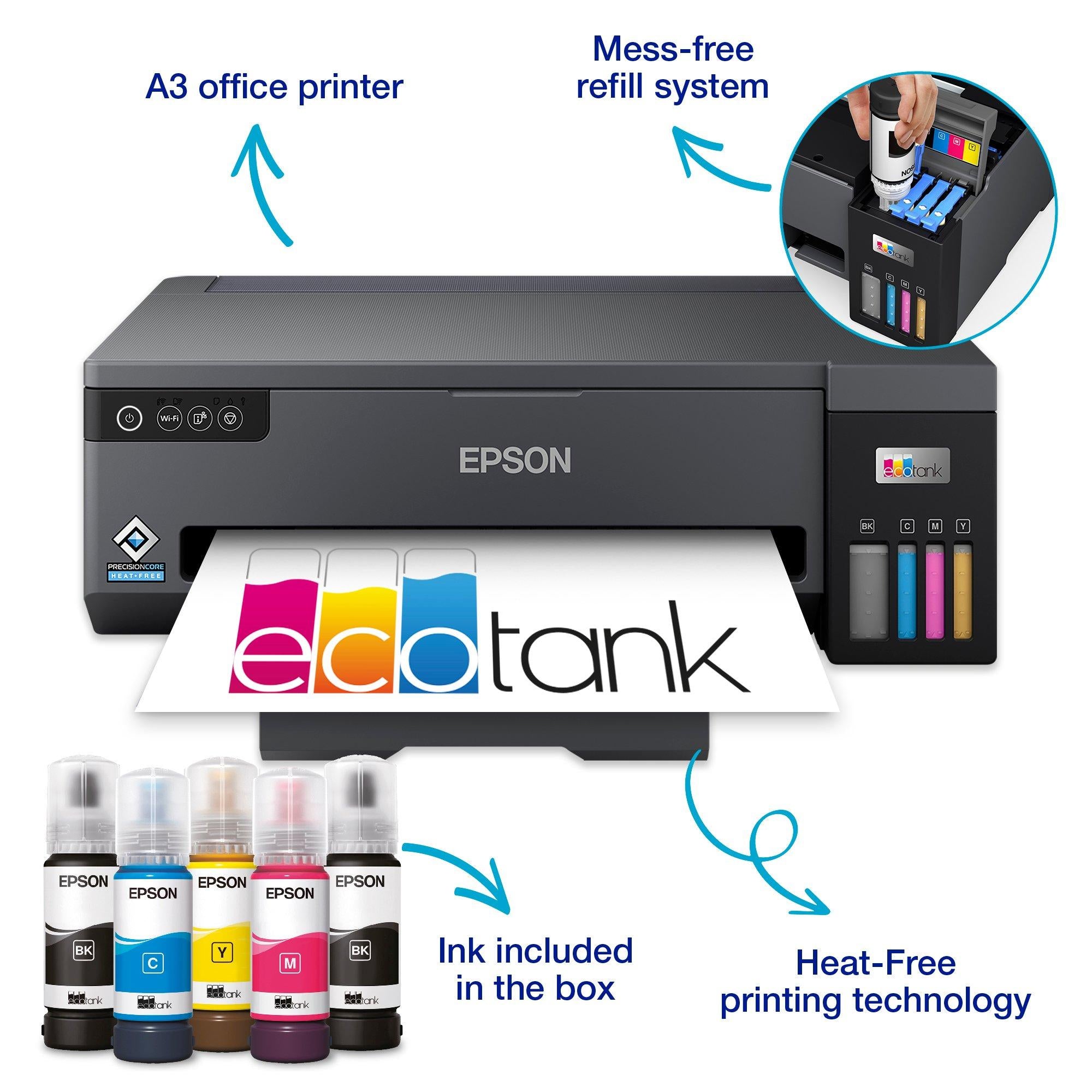 Epson EcoTank L11050 A3 Ink Tank Printer – Wireless High-Volume A3+ Color Printer with Ultra-Low Cost Printing
