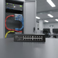 CUDY GS1016E 16-port gigabit easy managed switch rackmount setup