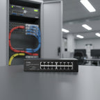CUDY GS1016E 16-port gigabit easy managed switch rackmount setup
