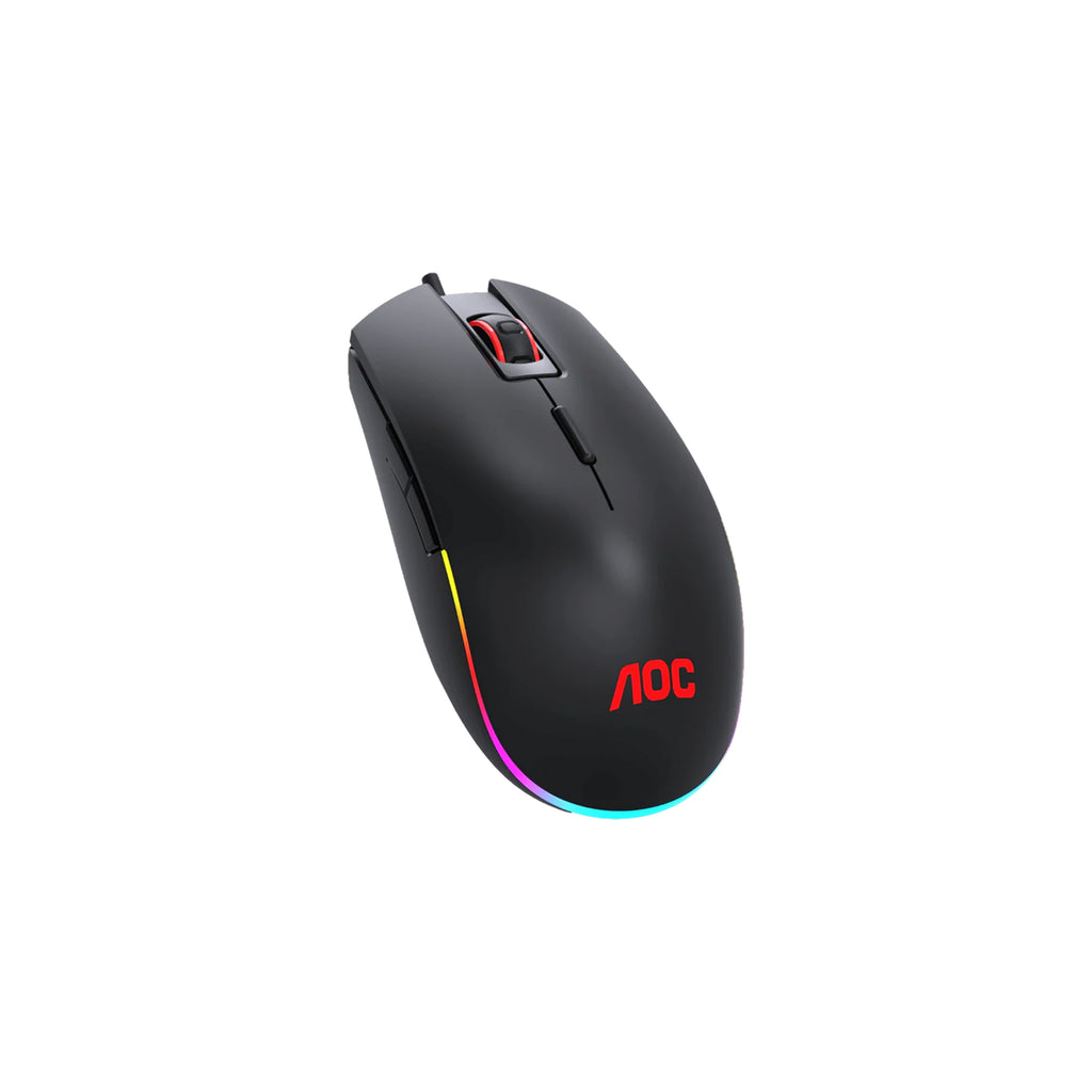 AOC GM500 RGB Gaming Mouse 5000 DPI 8 Programmable Buttons 20G Acceleration USB Wired Esports Mouse