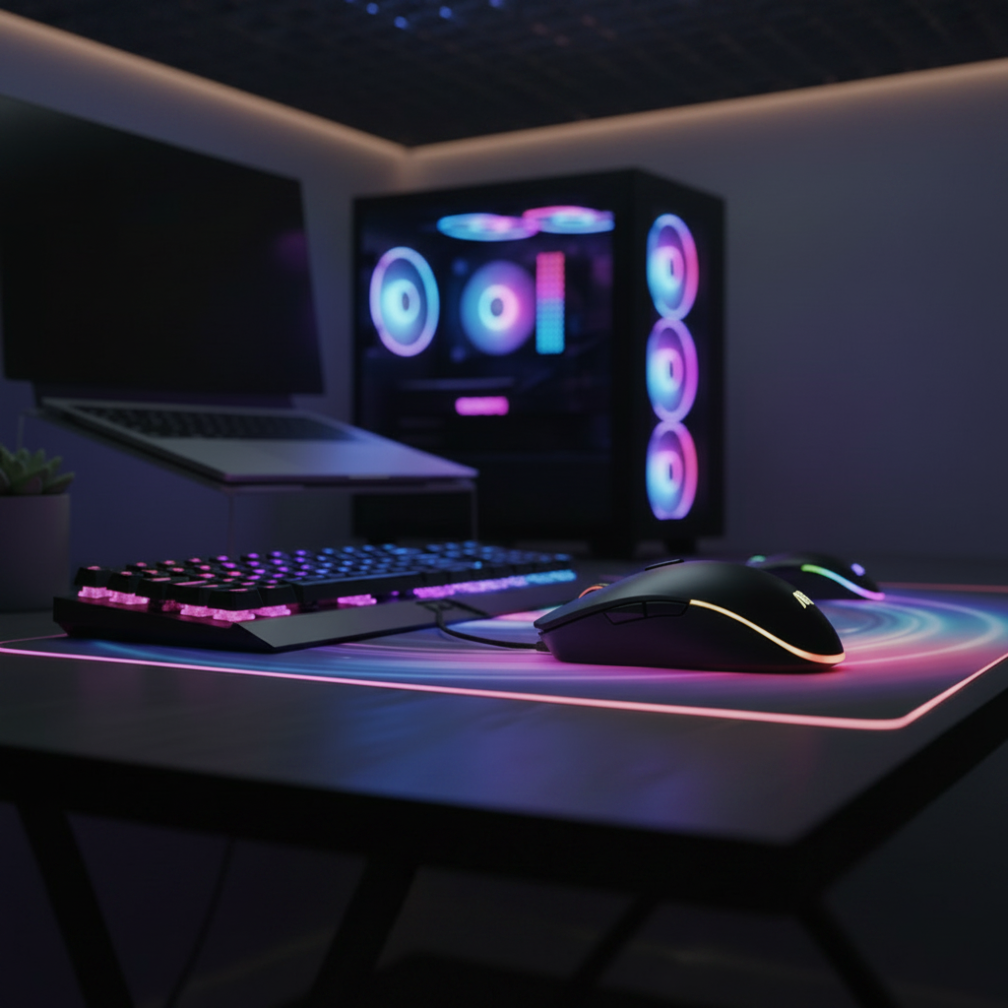 AOC GM500 RGB gaming mouse 5000 DPI 8 programmable buttons.
