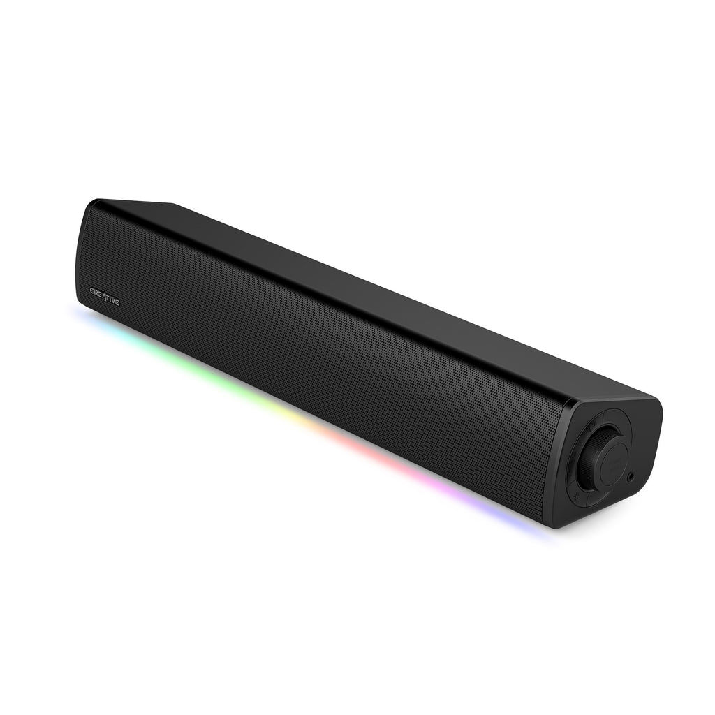 Creative Sound Blaster GS3 Compact RGB Gaming Soundbar with SuperWide Technology USB Bluetooth Desktop Speaker