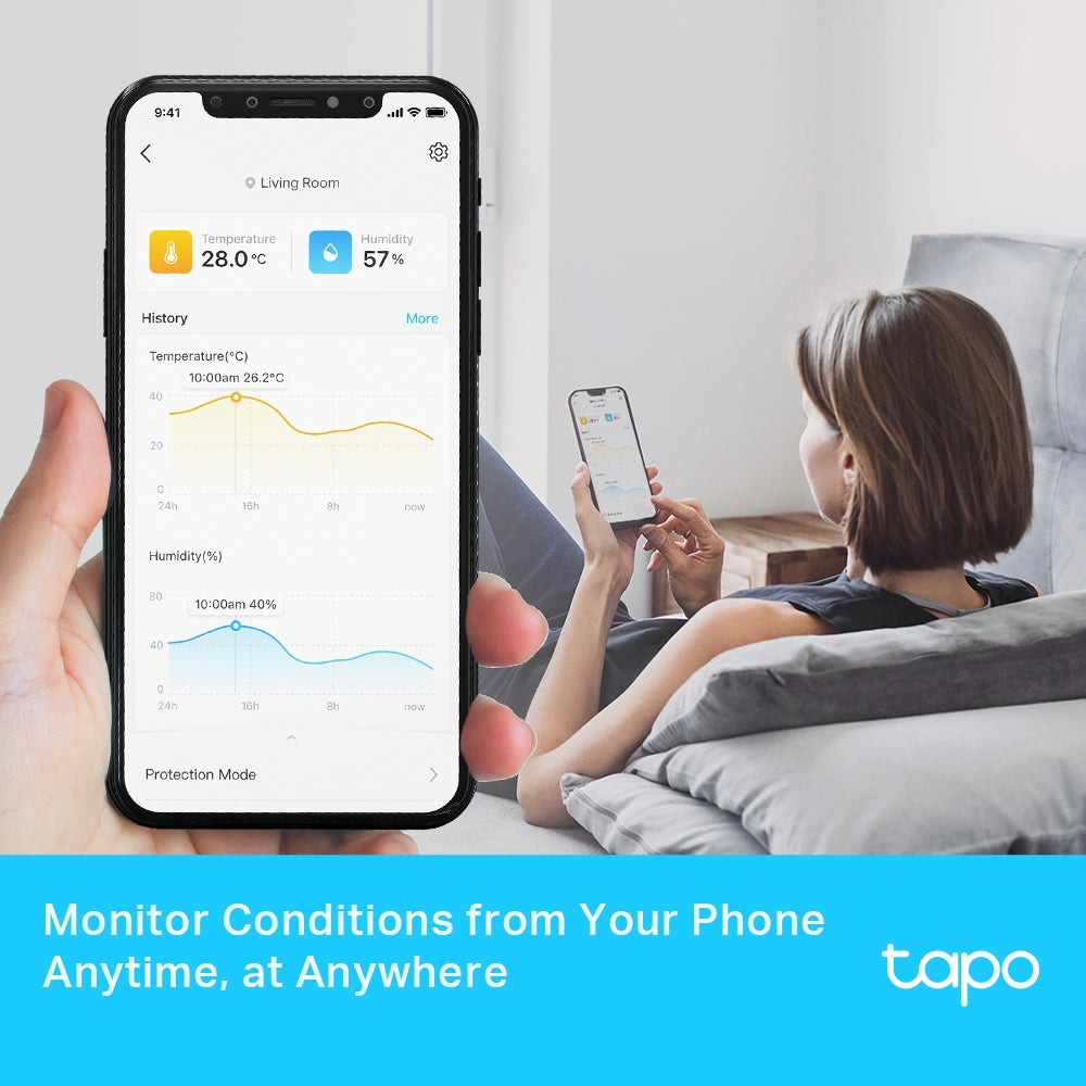Tapo T315 Smart Temperature & Humidity Monitor – WiFi Sensor with App Alerts & Smart Home Integration