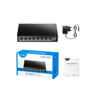 CUDY FS108 8-Port 10/100 Mbps Desktop Switch – Fast Ethernet Plug & Play LAN Switch for Basic Home & Office Network Expansion