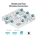 TP-Link VIGI C440-W 4MP Full-Color Wi-Fi Turret Network Camera