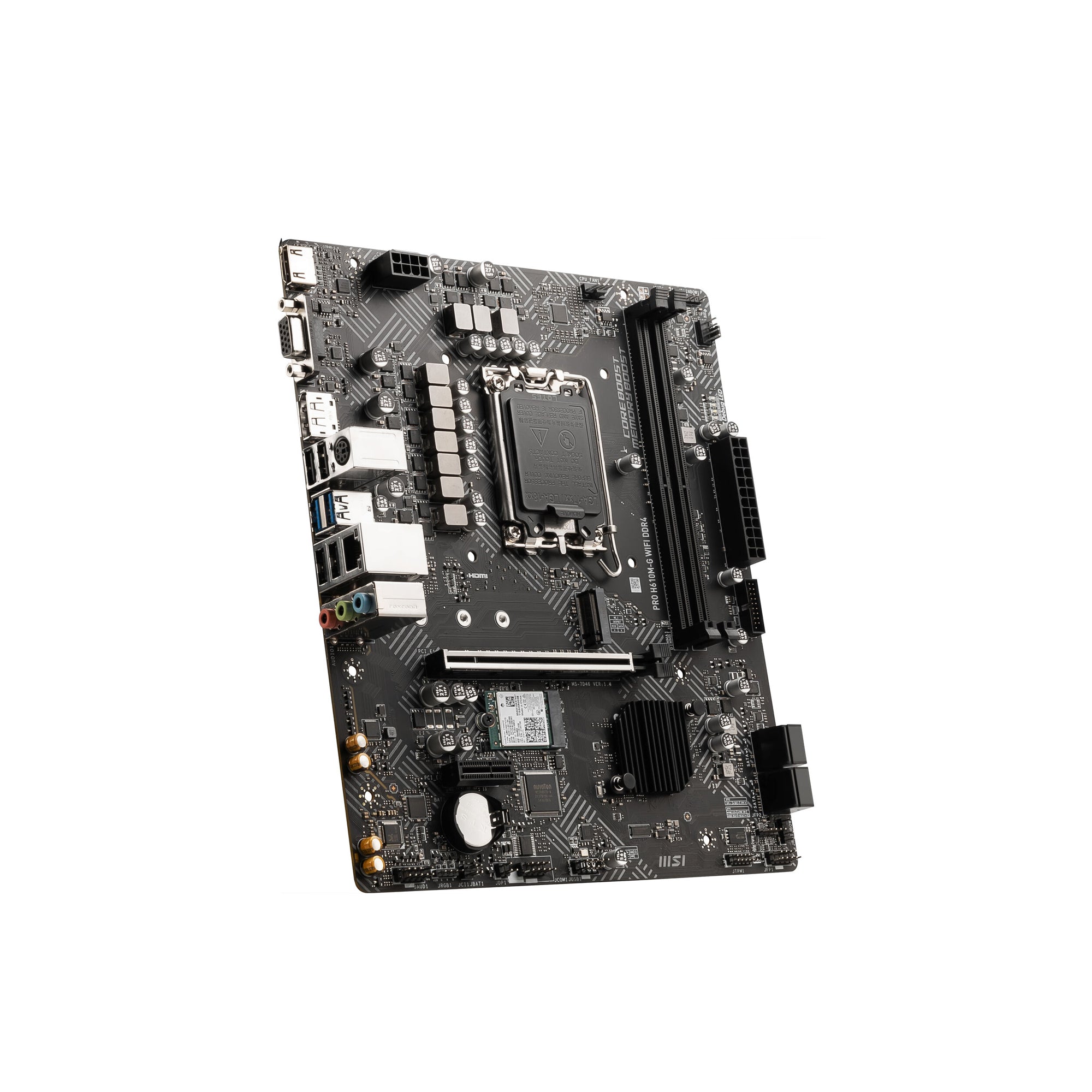 MSI PRO H610M-G WiFi DDR4 Micro-ATX Motherboard
