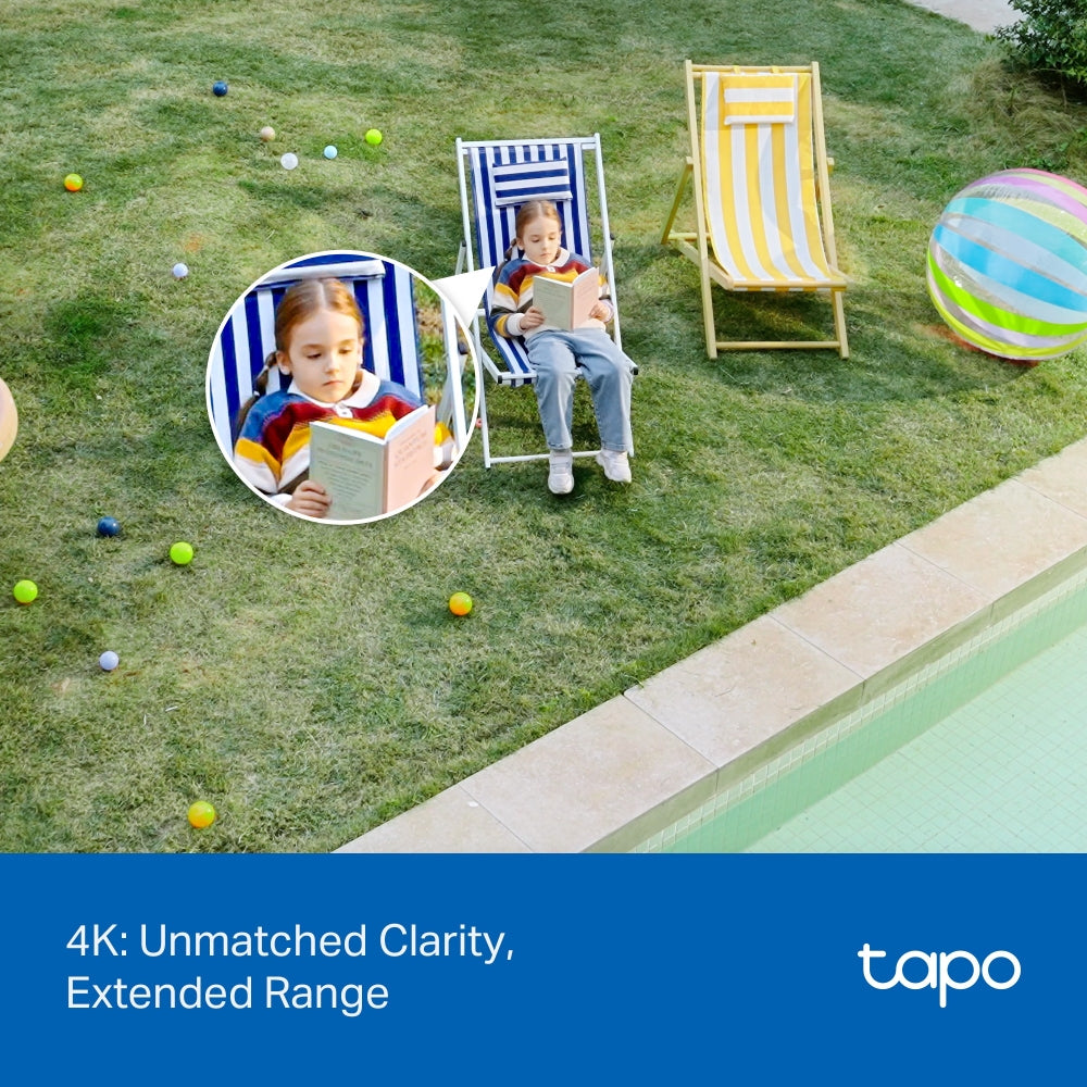 Tapo C560WS Outdoor Pan/Tilt Security Wi-Fi Camera – 4K Ultra HD Smart Camera with AI Detection, Night Vision & Wi-Fi 6
