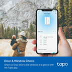 Tapo T110 Smart Contact Sensor – Door & Window Security Sensor with Real-Time Monitoring & Instant Alerts