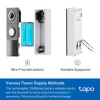 Tapo D235 Video Doorbell Camera – Smart Wi-Fi Doorbell with 2K Video, Motion Detection & App Alerts