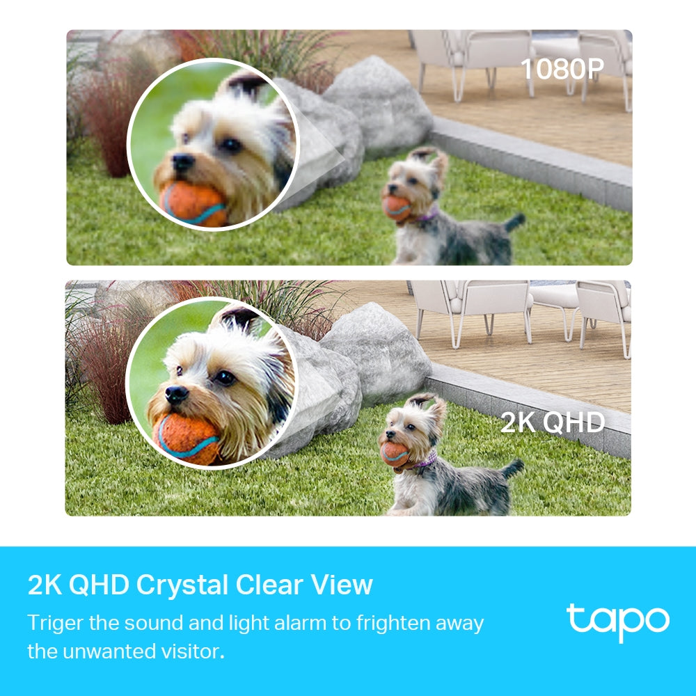 Tapo C420S2 Smart Wire-Free Security Camera System – 2K QHD Battery-Powered Outdoor Cameras with Color Night Vision & Smart AI Detection