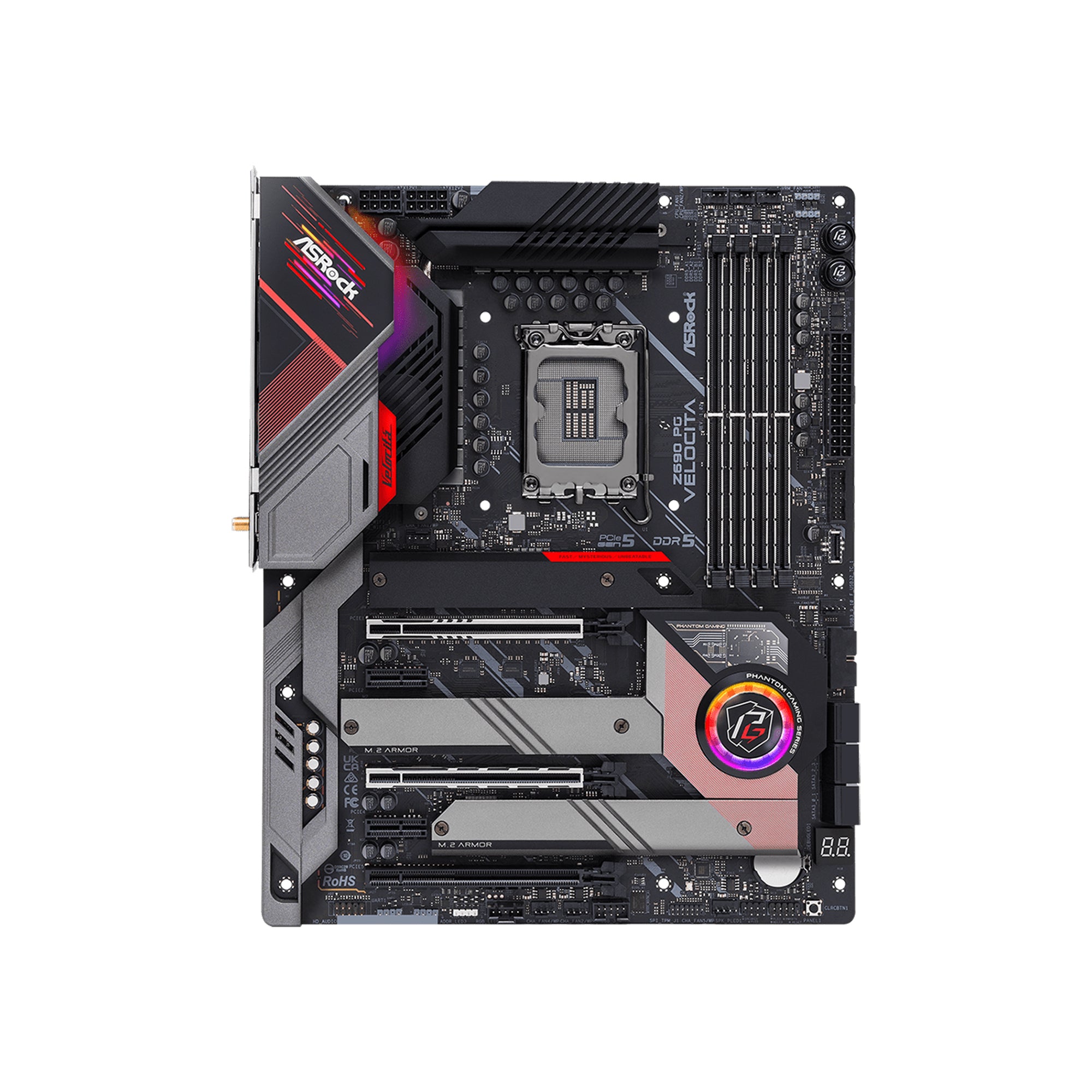ASRock Z690 PG Velocita ATX Motherboard Intel LGA1700 DDR5 PCIe 5.0 Gaming Motherboard High Performance Desktop Motherboard