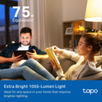 Tapo L535E Smart WiFi Light Bulb – Multicolor RGB Dimmable LED Bulb with App & Voice Control