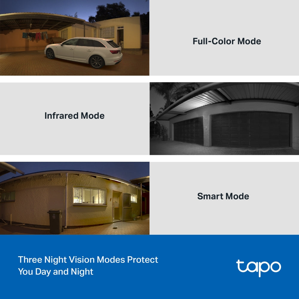Tapo C510W Outdoor Pan/Tilt Security Wi-Fi Camera – 2K Smart Surveillance Camera with 360° Coverage, Color Night Vision & AI Detection