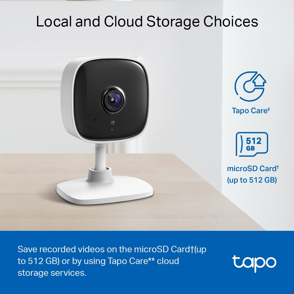 Tapo C110 Home Security Wi-Fi Camera – 3MP Smart Indoor Camera with Motion Detection, Night Vision up to 40 ft