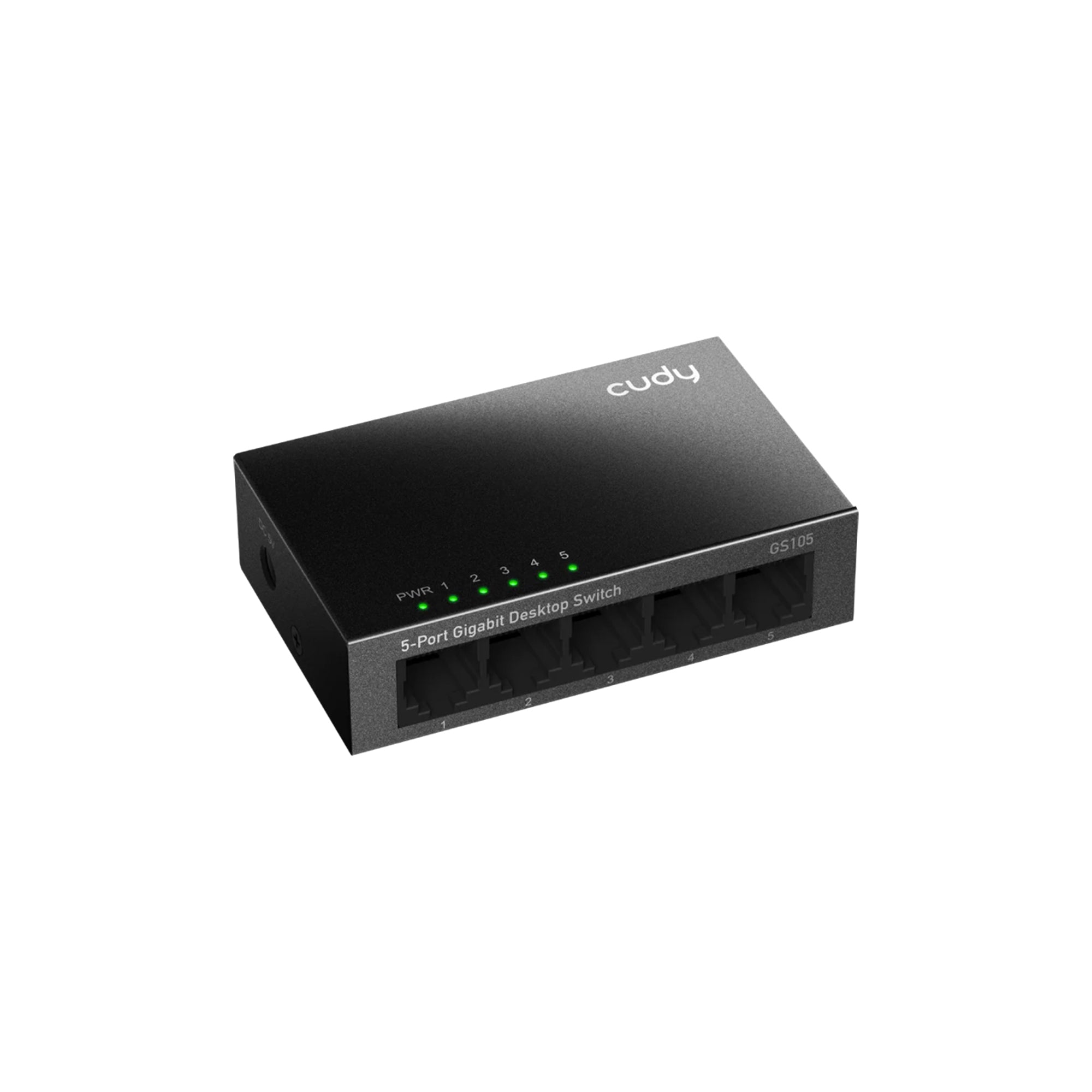 CUDY GS105 5-Port Gigabit Unmanaged Switch – Metal Housing Plug & Play Ethernet LAN Network Switch for Home & Office