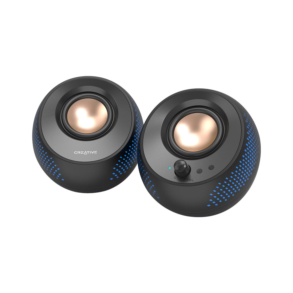 Creative Pebble X 2.0 USB-C Speakers with Customizable RGB Lighting (MF1715)