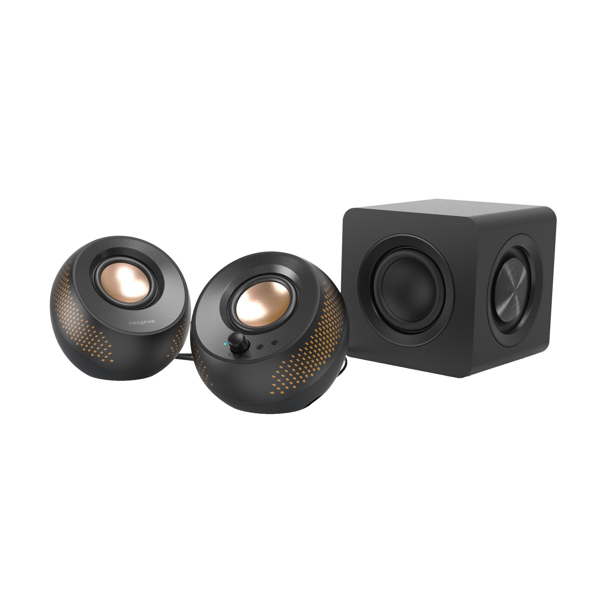 Creative Pebble X Plus 2.1 USB-C Speakers Customizable RGB Lighting (MF0495)