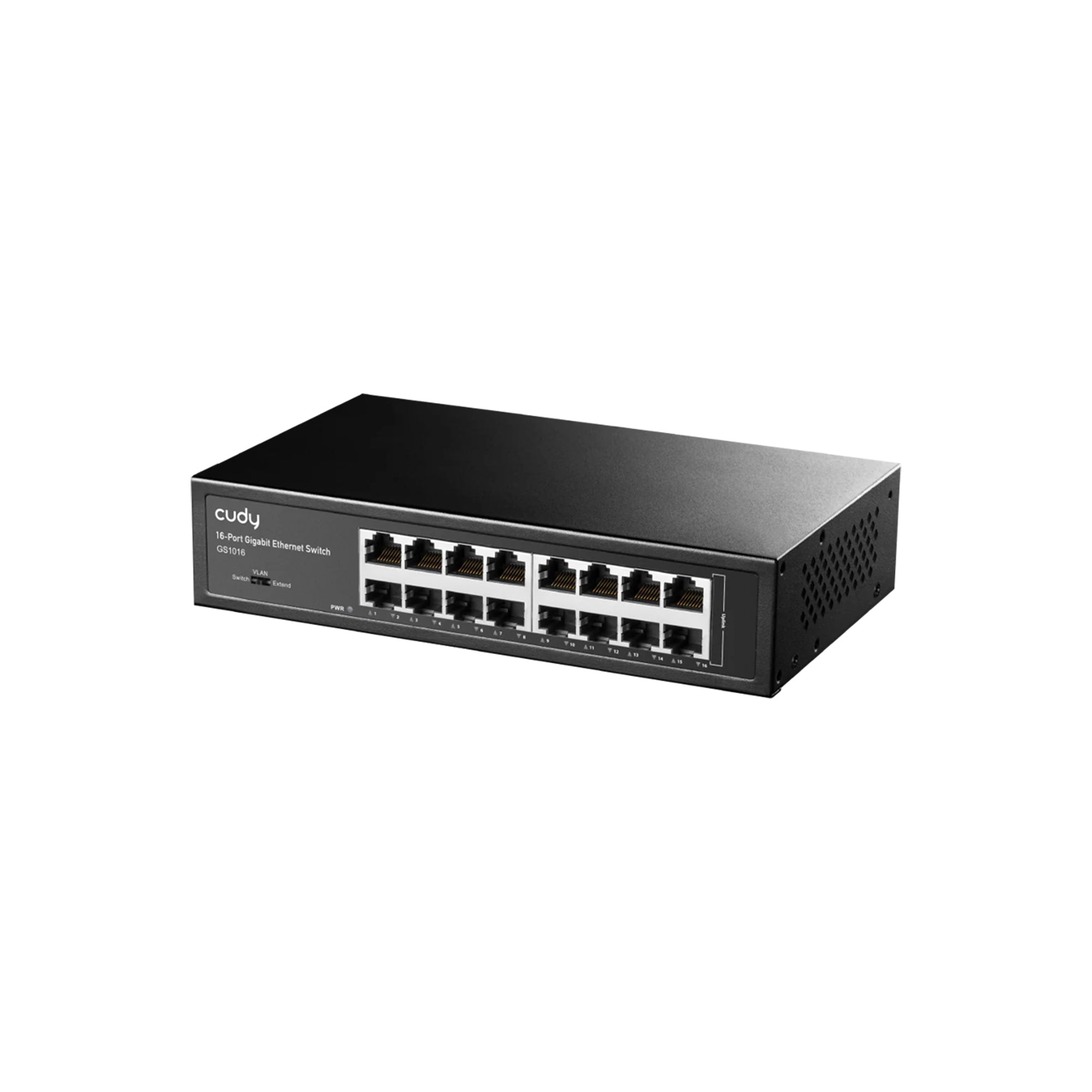 CUDY GS1016 16-Port Gigabit Unmanaged Switch – Rackmount Metal Gigabit LAN Switch for Office, CCTV & Enterprise Network Expansion
