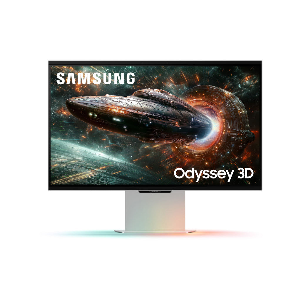 Samsung Odyssey 3D G90XF 27-Inch 4K IPS 165Hz HDR10+ Gaming Monitor 1ms G-Sync Compatible FreeSync Premium Spatial Gaming Display Mercury Silver