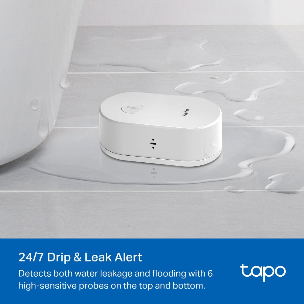 Tapo T300 Smart Water Leak Sensor – Wi-Fi Water Leak Detector with 90dB Alarm, Instant App Alerts & IP67 Waterproof Protection
