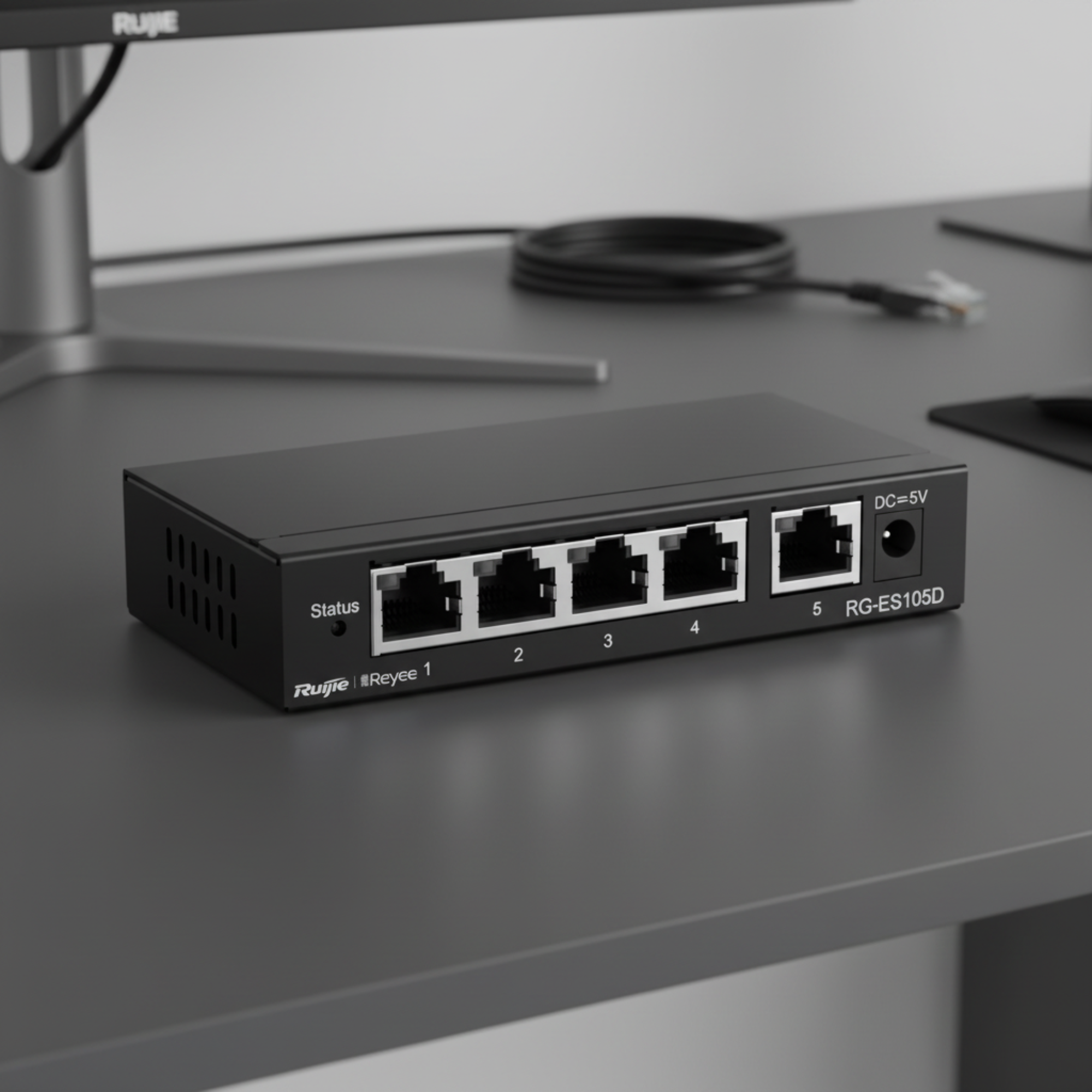 Reyee by Ruijie RG-ES105D 5-port 10/100Mbps unmanaged desktop switch