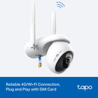 Tapo C665G KIT Solar-Powered Pan/Tilt Security Camera – 4G LTE & Wi-Fi Outdoor Smart Camera with Solar Charging