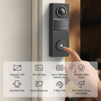 Tapo D205 2K Battery Video Doorbell – Wireless Smart Wi-Fi Door Camera with Motion Detection & App Alerts