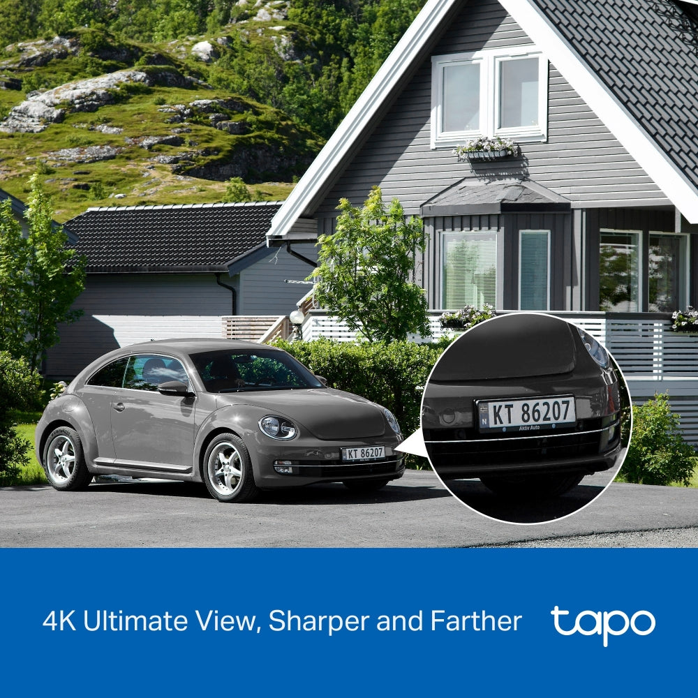 Tapo C660 KIT Solar-Powered Pan/Tilt Security Camera – 4K Wi-Fi Outdoor Smart Camera with AI Tracking & Solar Charging