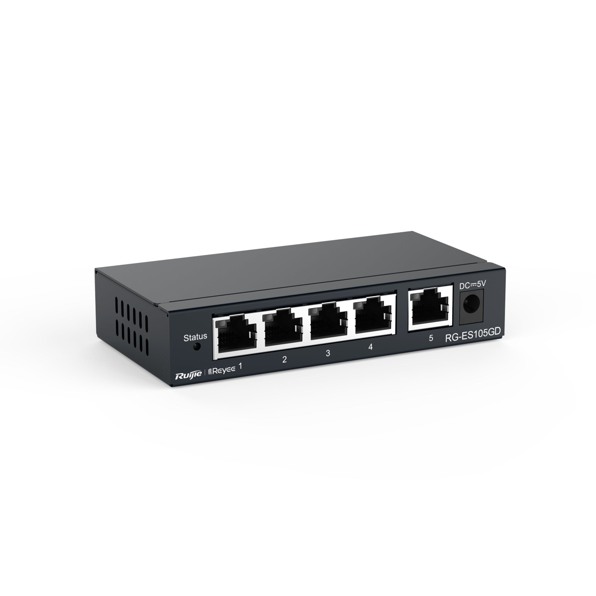 Reyee by Ruijie RG-ES105GD 5-Port Gigabit Unmanaged Non-PoE Network Switch Desktop Ethernet LAN Switch for Home & Office