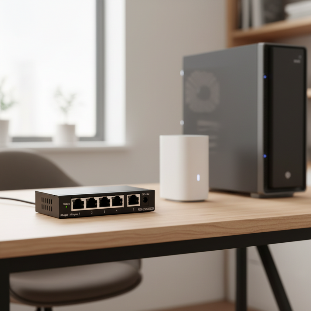 Reyee by Ruijie RG-ES105GD 5-port gigabit unmanaged network switch