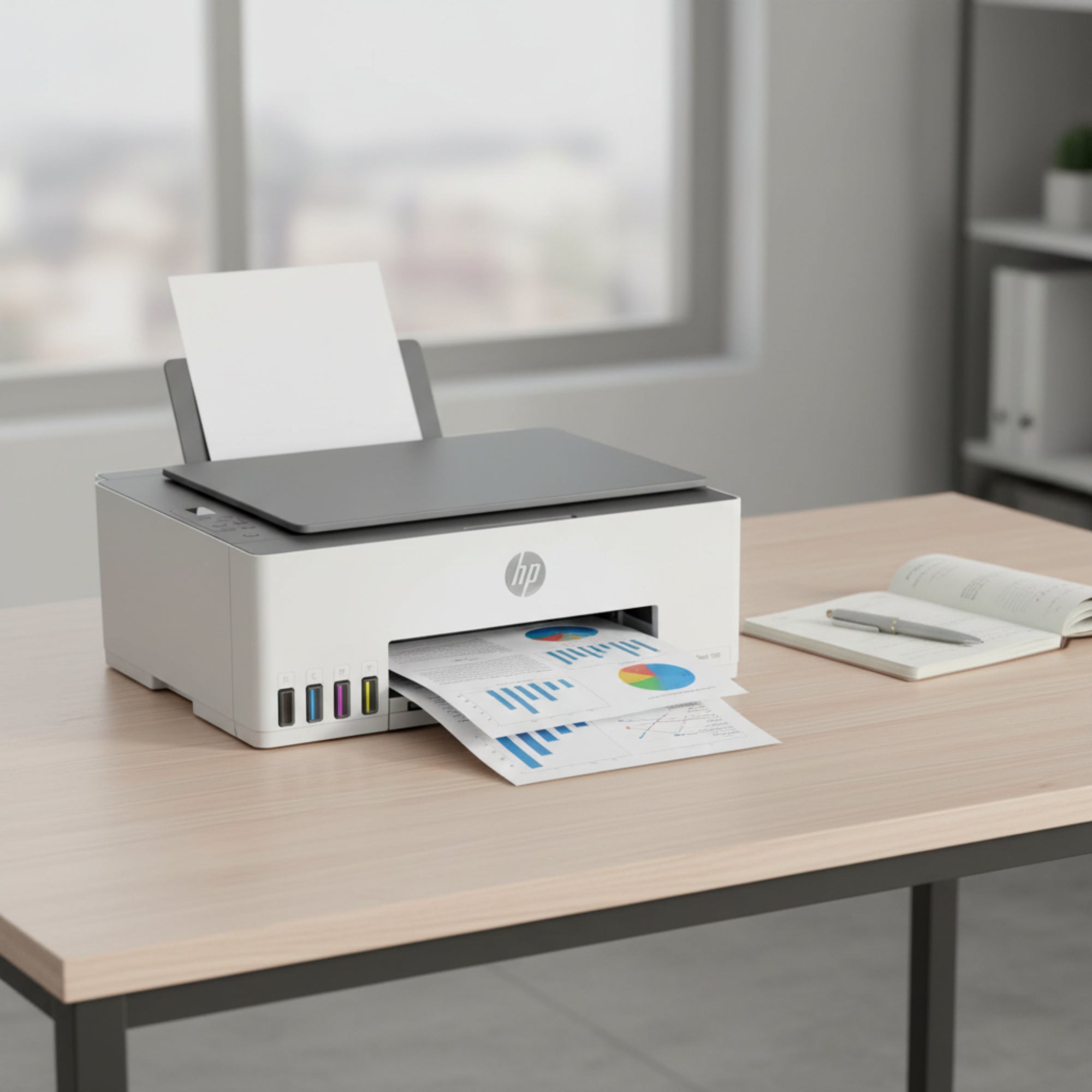 HP Smart Tank 580 printer with scanner copier functions