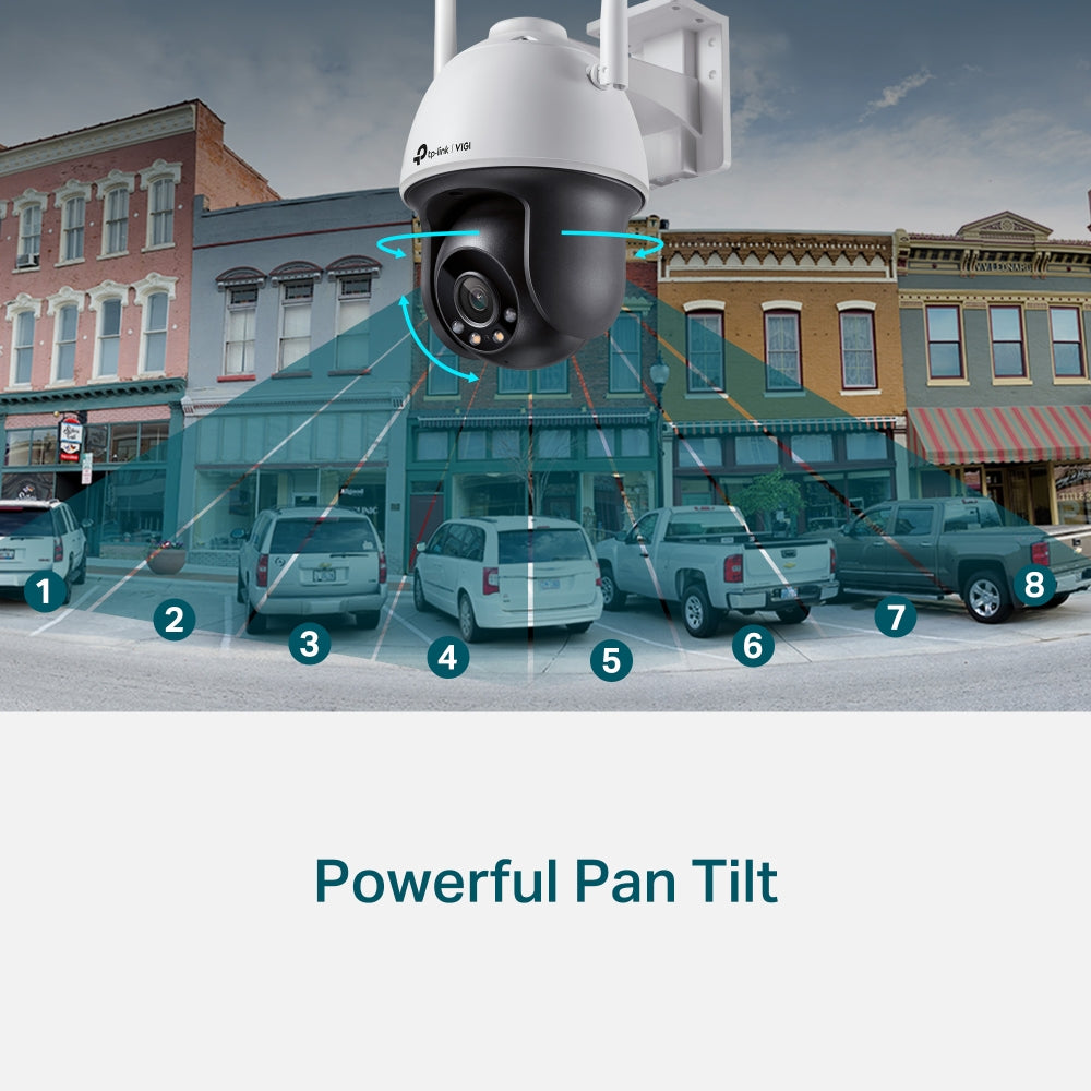 TP-Link VIGI C540-W 4MP Outdoor Full-Color Wi-Fi Pan Tilt Network Camera