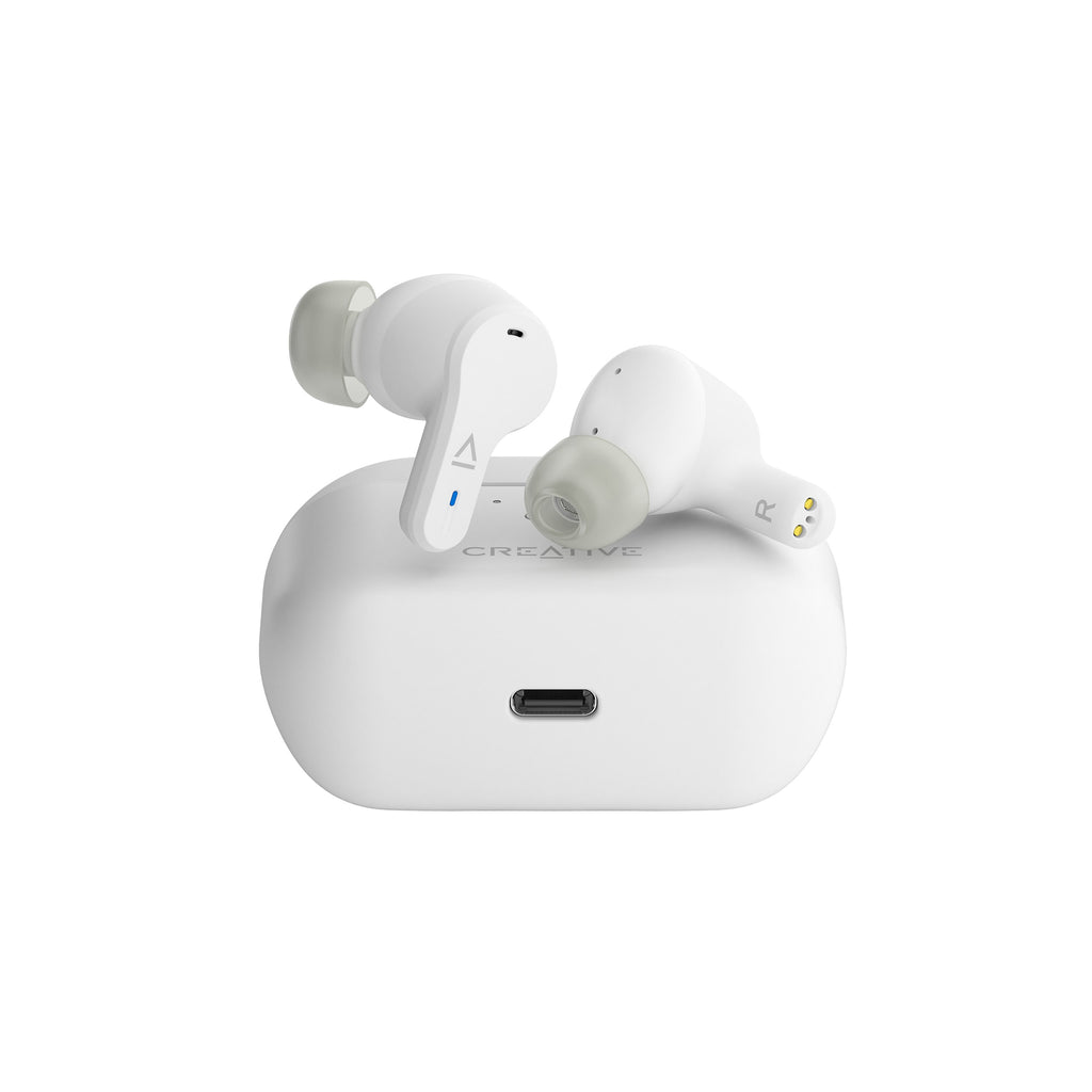 Creative Zen Air Pro True Wireless Earbuds Bluetooth LE Audio Sweatproof Lightweight In-Ear Headphones White (EF1090-PRO WHITE)