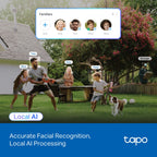 Tapo C560WS Outdoor Pan/Tilt Security Wi-Fi Camera – 4K Ultra HD Smart Camera with AI Detection, Night Vision & Wi-Fi 6