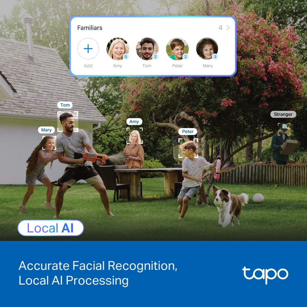 Tapo C560WS Outdoor Pan/Tilt Security Wi-Fi Camera – 4K Ultra HD Smart Camera with AI Detection, Night Vision & Wi-Fi 6