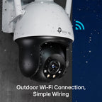 TP-Link VIGI C540-W 4MP Outdoor Full-Color Wi-Fi Pan Tilt Network Camera