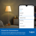 Tapo L510E Smart Wi-Fi Light Bulb – Dimmable LED Bulb with App & Voice Control