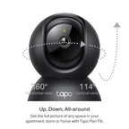 Tapo C211 Pan/Tilt Home Security Wi-Fi Camera – 2K 3MP Smart Indoor Camera with 360° View, Motion Tracking, Night Vision & Privacy Zone